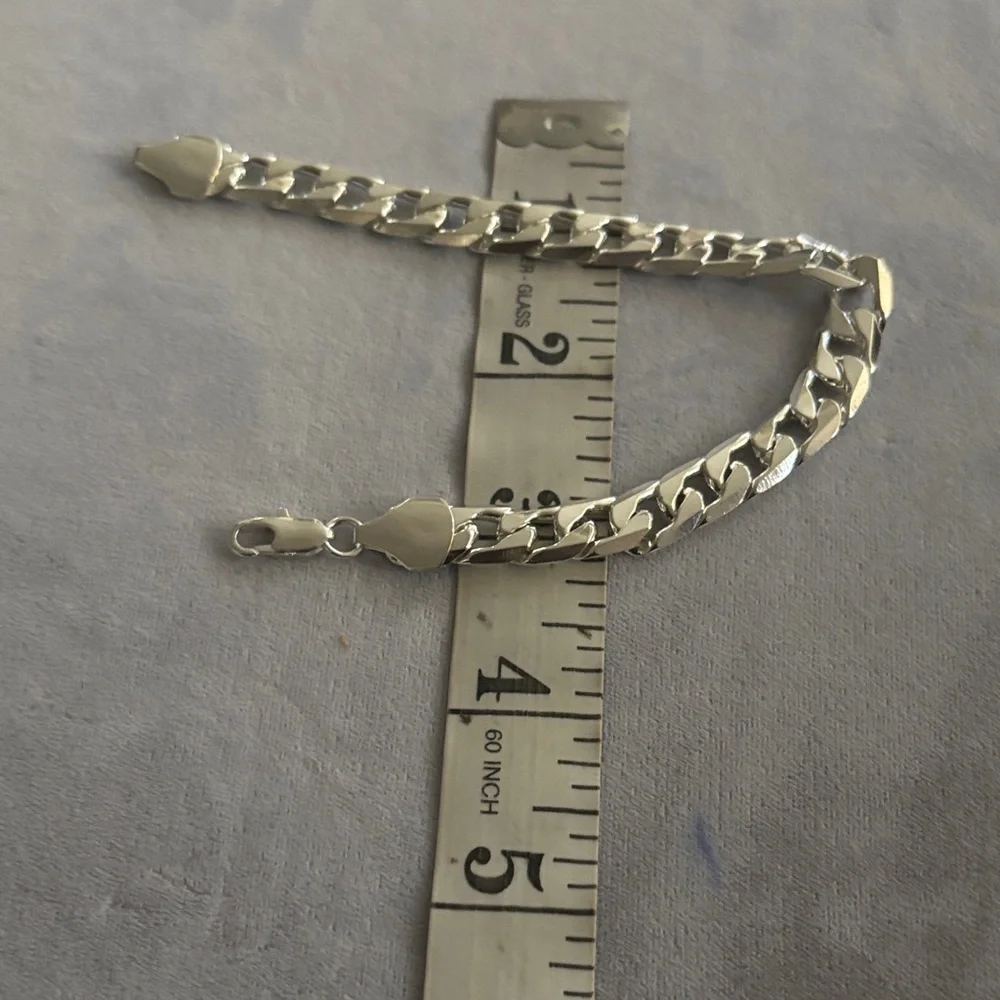 Men's Silver Chain Bracelet